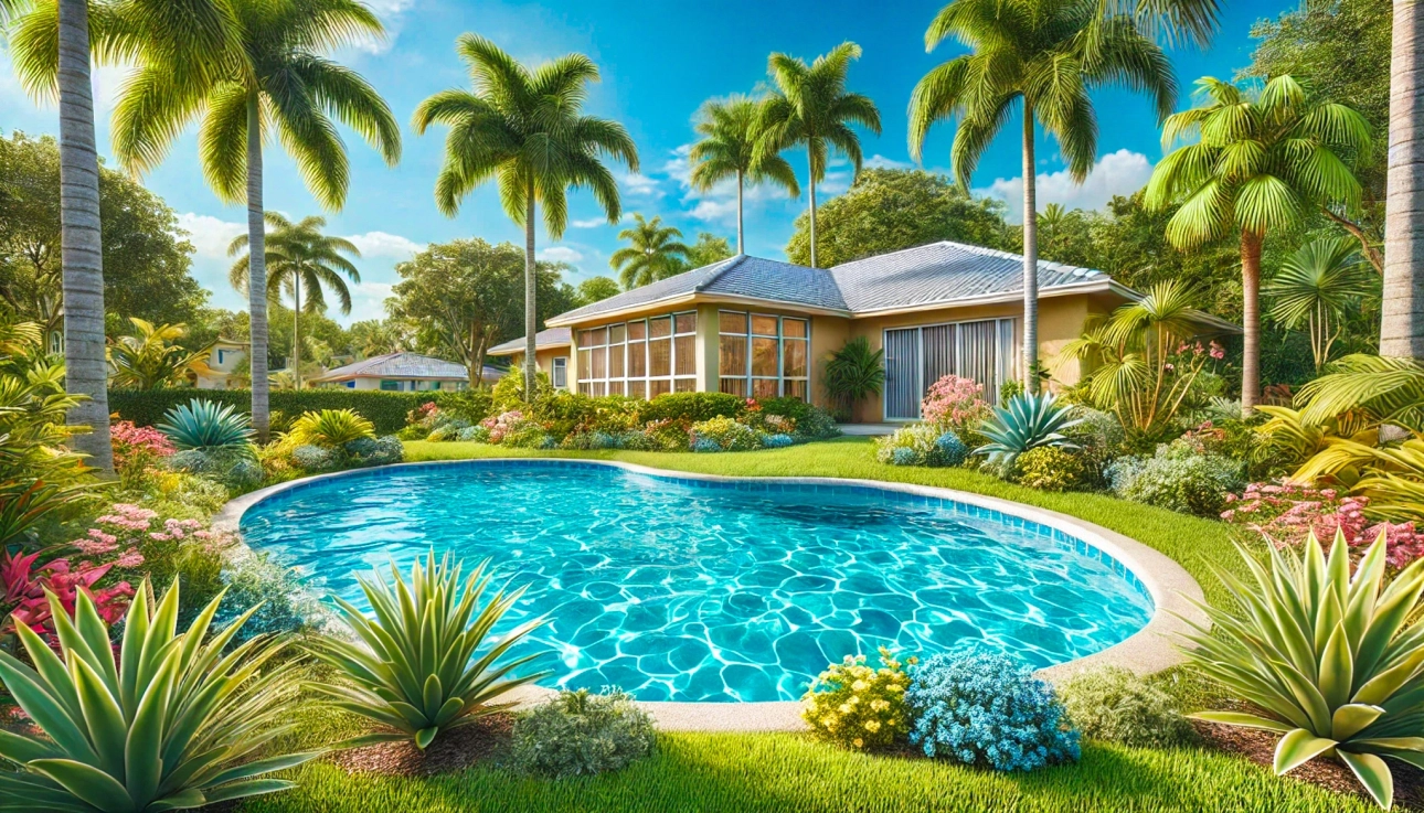 House with a Swimming Pool in Cape Coral, Florida